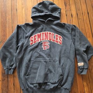 Florida State Seminoles Charcoal Hoodie Sweatshirt for Men